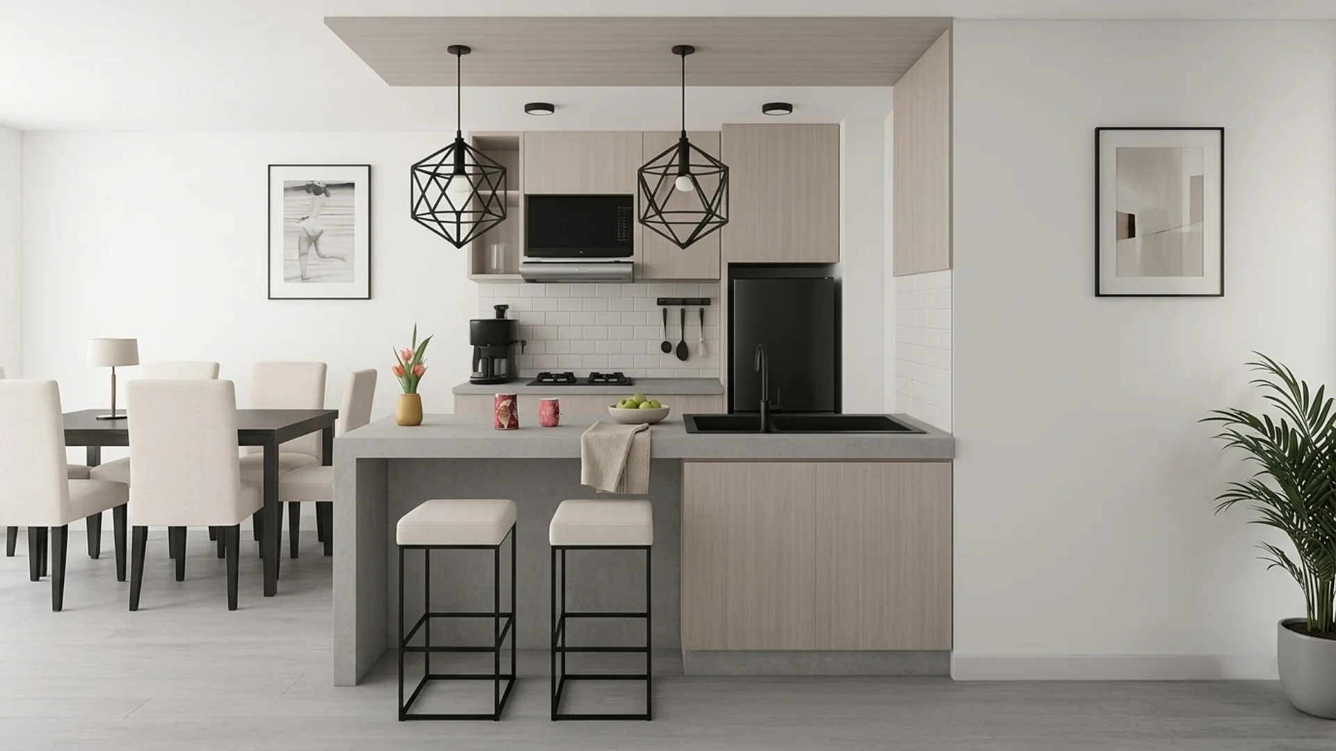 Cocina de la casa Terramar en Mala